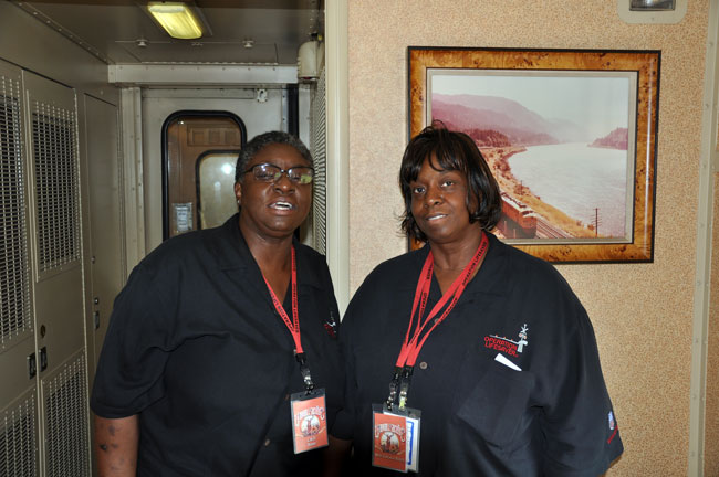Pat-Micthell--left,-Unk.jpg - Pat Mitchell & Diana Davies.  Diana works at California Ave.