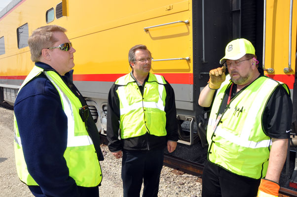 DSC_0066.jpg - Mark Petersen, Director of Train Management; Dean Ritter, MTO & Sheldon Soldwisch.