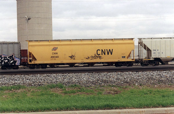108.jpg - A C&NW covered hopper car at Neenah, Wisconsin, May 2008.