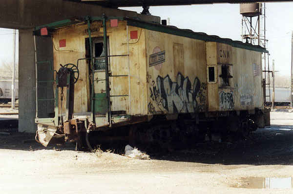 107.jpg - The C&NW 10954 at Mitchell Yard, May 2008.  Mitchell Yard closed in early January, 2008.
