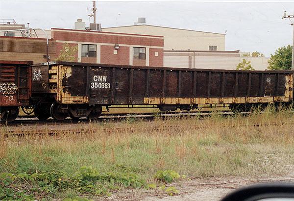 128.jpg - C&NW gondola car at Coffeyville, Kansas, October 2008.