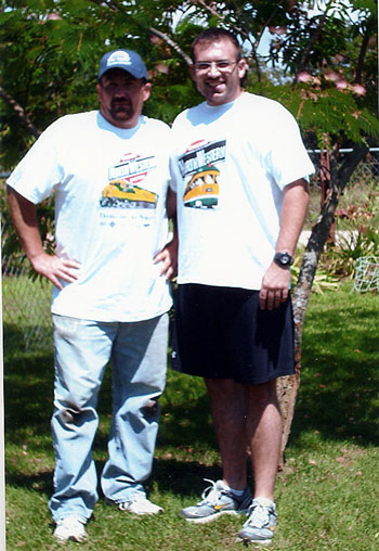 178.jpg - Wally's son-inlaw Brian Harden & oldest Grandson John Harden, Staff Sargent in the USAF.