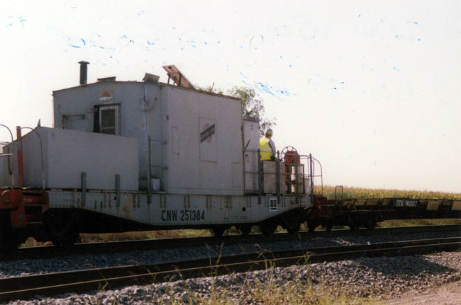 186.jpg - C&NW Work Caboose at Bain, July, 2010.