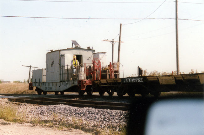 187.jpg - C&NW Work Caboose at Bain, July, 2010.