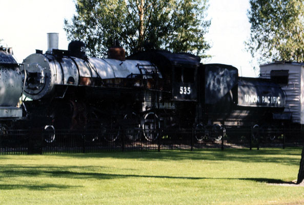 229.jpg - The UP 535, a 2-8-0, at Laramie, WY.