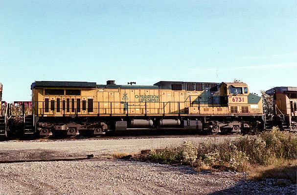 237.jpg - Union Pacific 6731 is on the north leg of the Bain Wye.