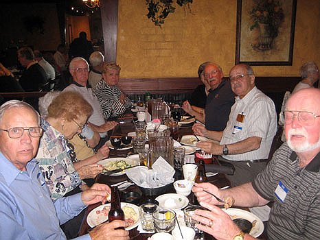06.jpg - Left to right - Joe & Helen Richart, Jane Zorbas, Rich & Marilyn Mahoney, Sue & Charlie Wagener, Jim Zorbas & Daryl Guthrie.