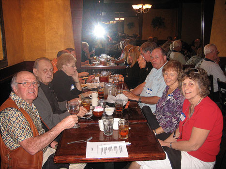 09.jpg - Left to right - Immanual Sweikert, Bob Baldwin, Connie Blake, Earle & Terri Overby, Bob Blake, Ruth Oppert and Kathy Sweikert.