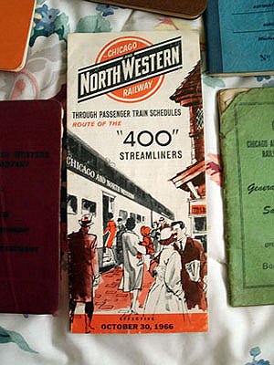 rrdays-035.jpg - One of our last through passenger timetables - October 1966.